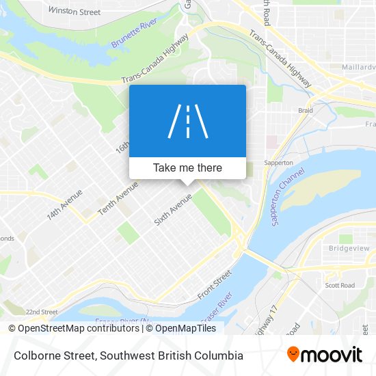 Colborne Street map