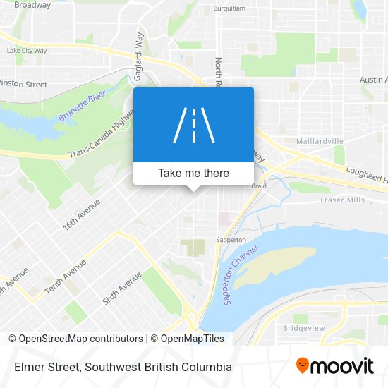Elmer Street map