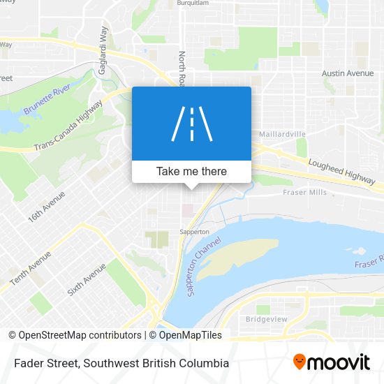 Fader Street map