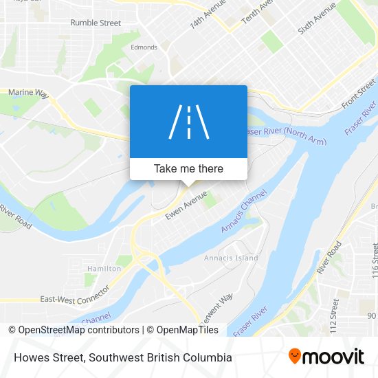 Howes Street map