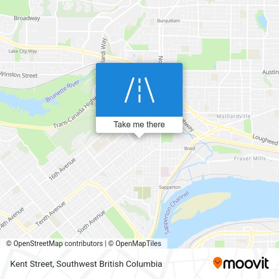 Kent Street map