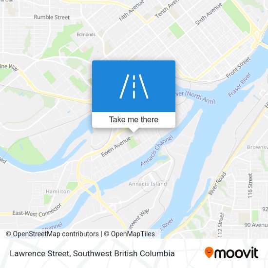 Lawrence Street map