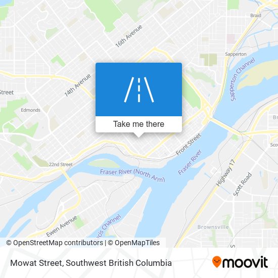 Mowat Street map