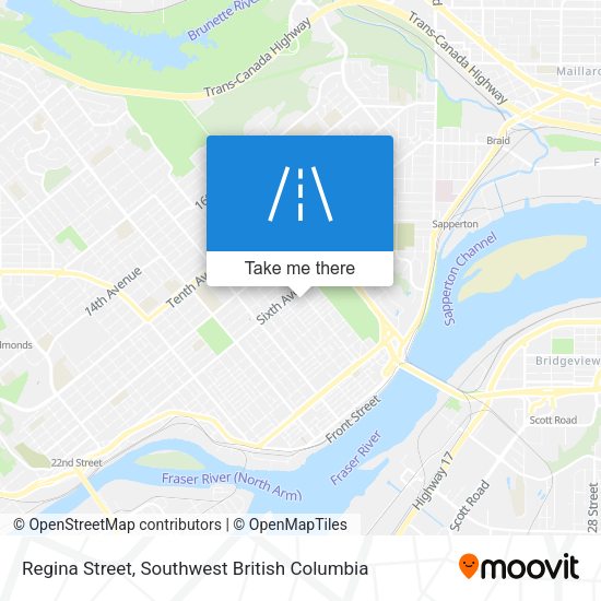 Regina Street map