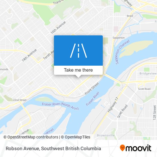 Robson Avenue map