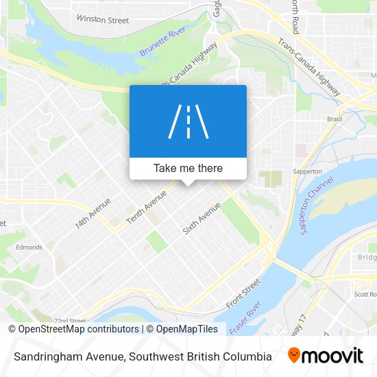 Sandringham Avenue map