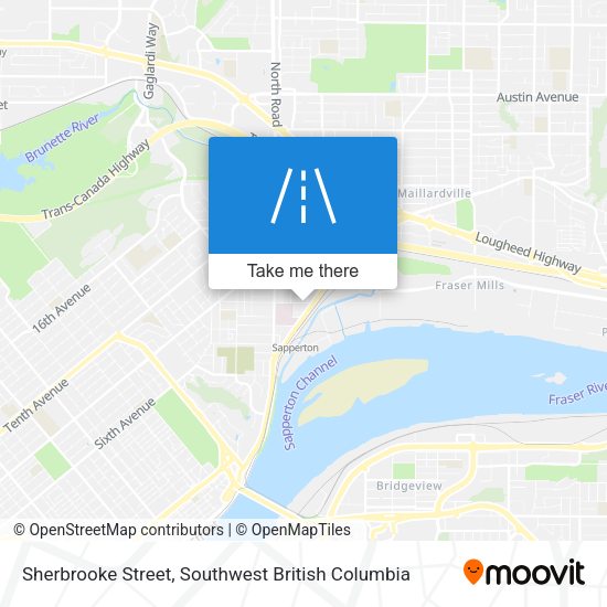 Sherbrooke Street map