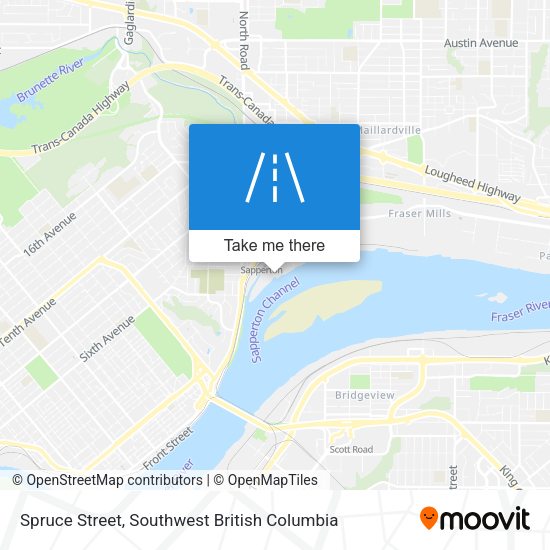 Spruce Street map
