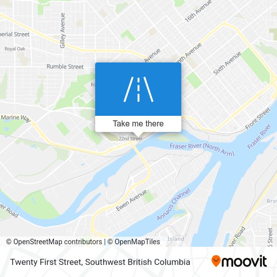 Twenty First Street map