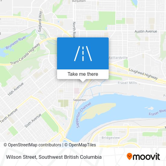 Wilson Street map