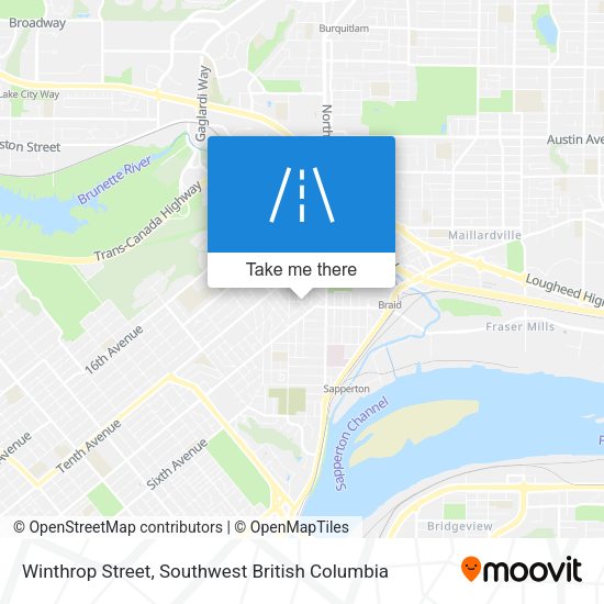 Winthrop Street map