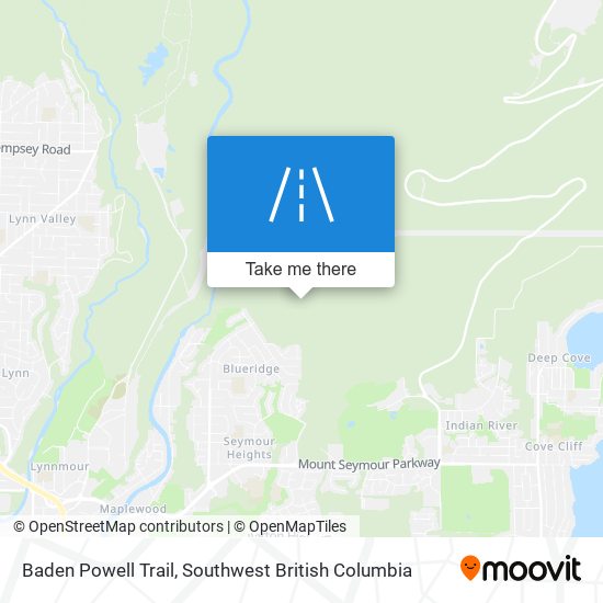 Baden Powell Trail map