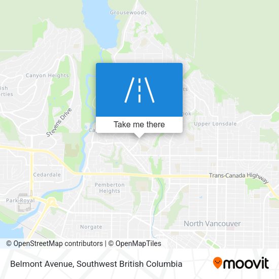Belmont Avenue map