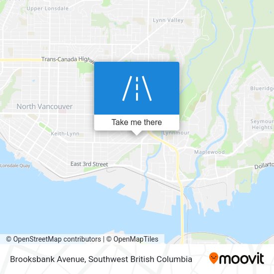 Brooksbank Avenue map