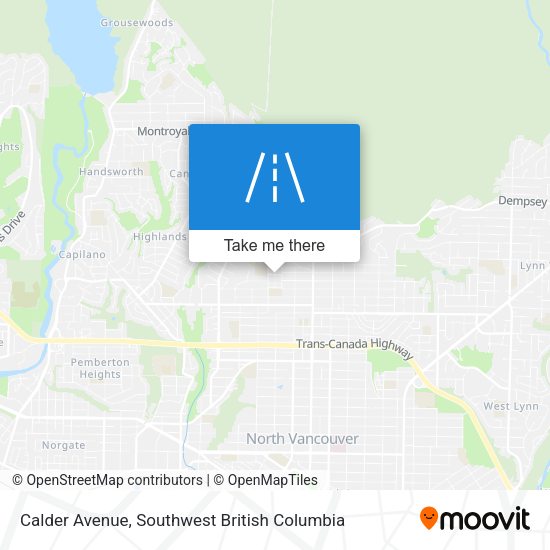 Calder Avenue map