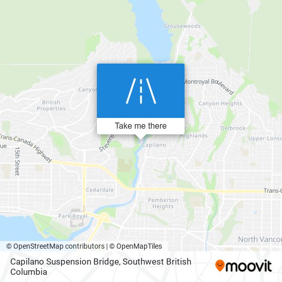 Capilano Suspension Bridge map