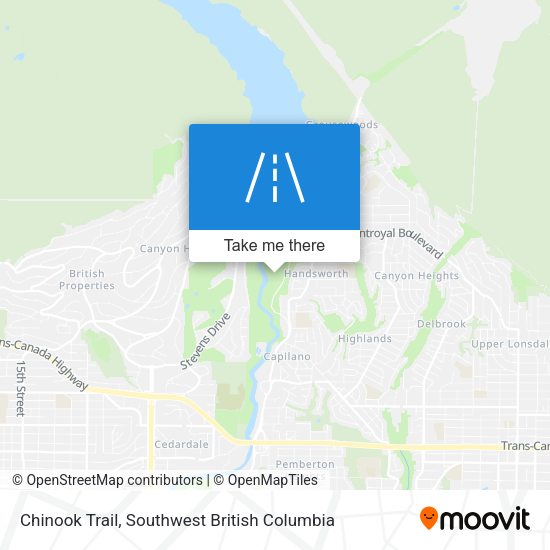 Chinook Trail map
