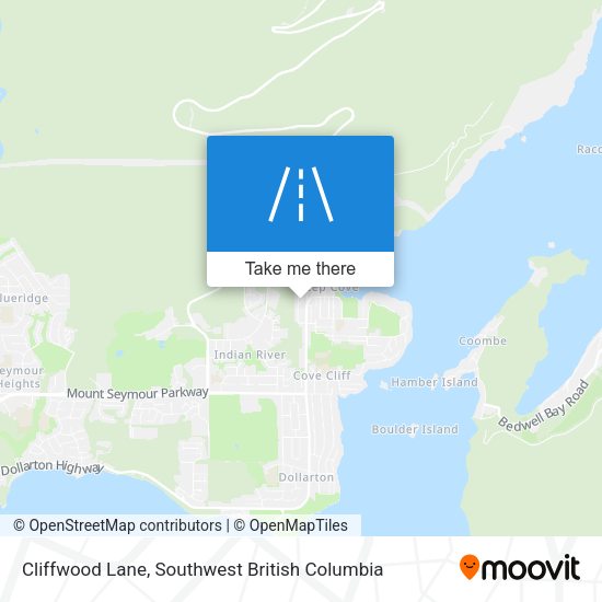 Cliffwood Lane map