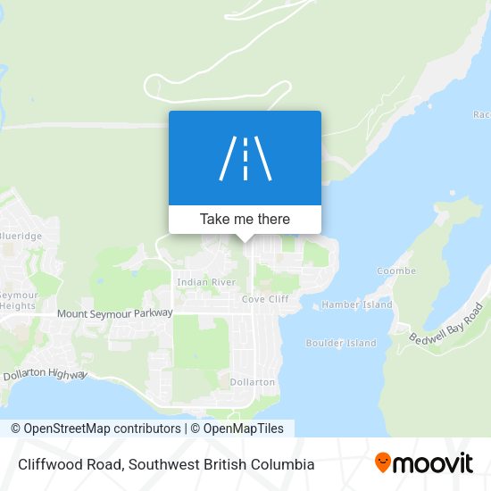 Cliffwood Road map
