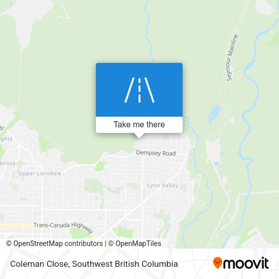 Coleman Close map