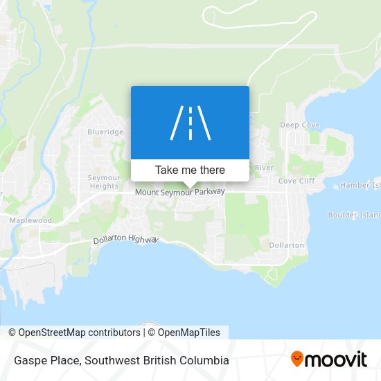 Gaspe Place map