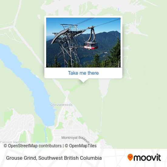 Grouse Grind map