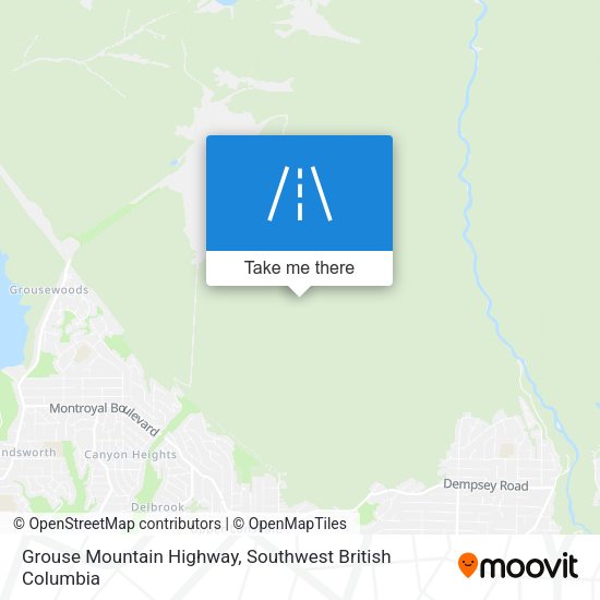 Grouse Mountain Highway map