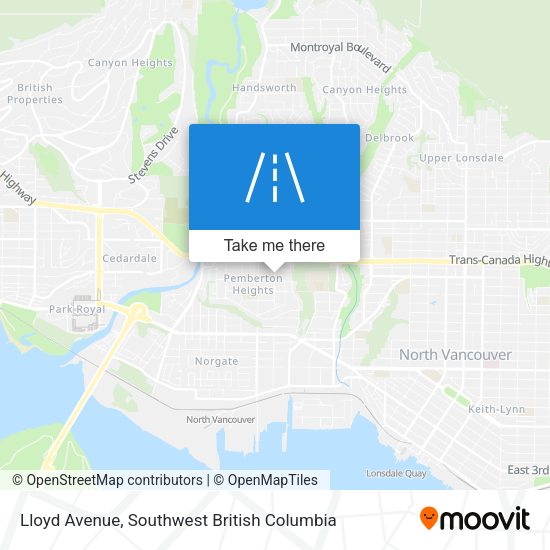 Lloyd Avenue map