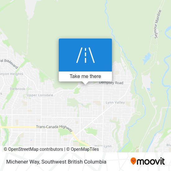 Michener Way map