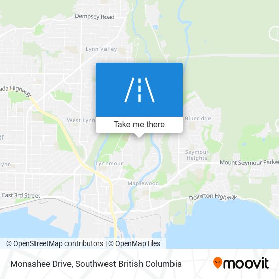 Monashee Drive map