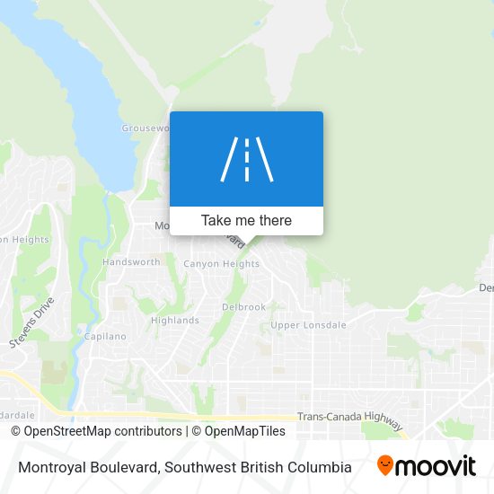 Montroyal Boulevard map