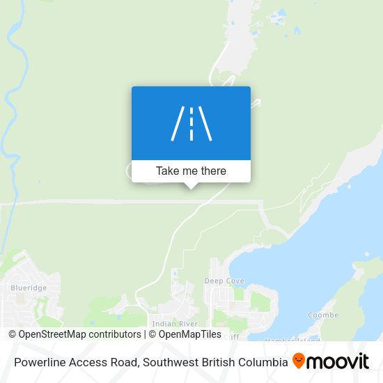 Powerline Access Road map