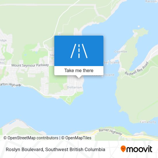 Roslyn Boulevard map