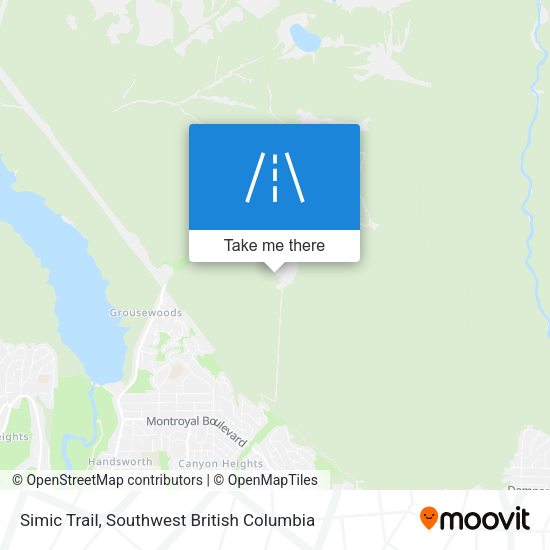 Simic Trail map
