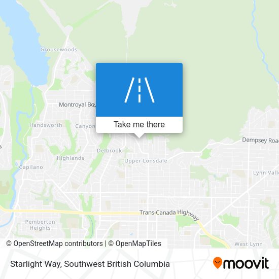 Starlight Way map