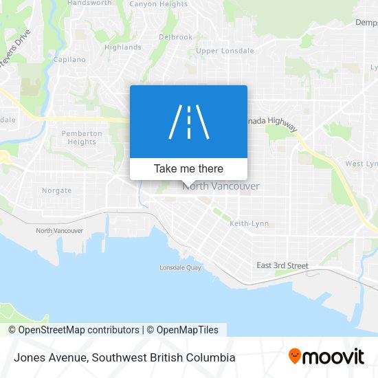 Jones Avenue map
