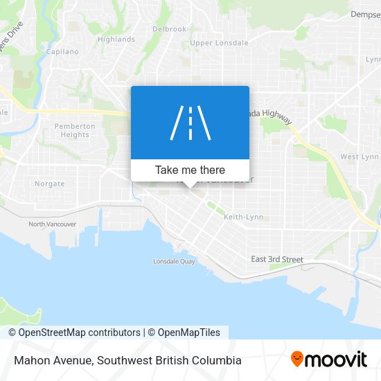 Mahon Avenue map