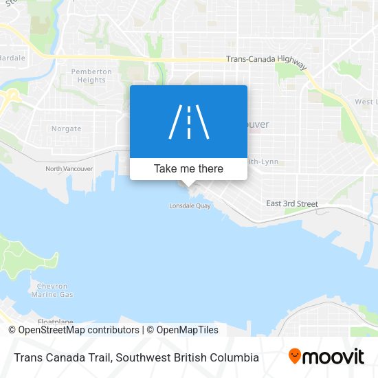 Trans Canada Trail map