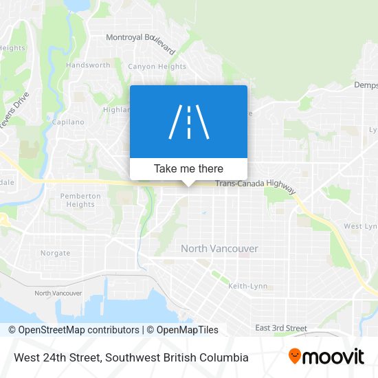 West 24th Street map