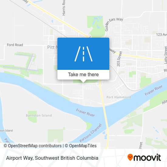 Airport Way map