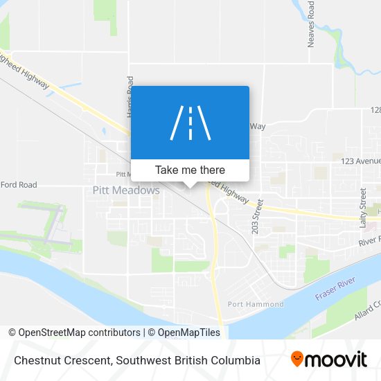 Chestnut Crescent map