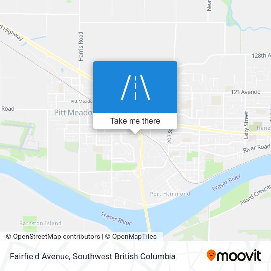 Fairfield Avenue map
