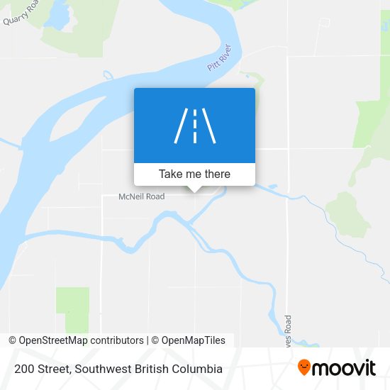 200 Street map