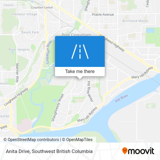 Anita Drive map