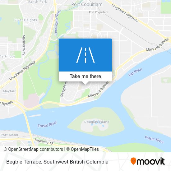 Begbie Terrace map