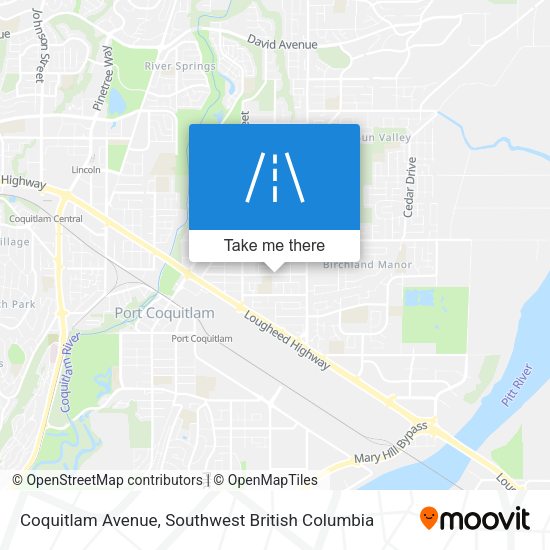 Coquitlam Avenue map