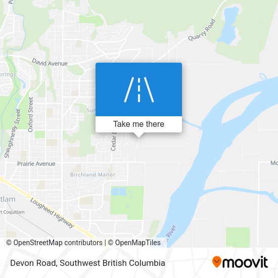 Devon Road map