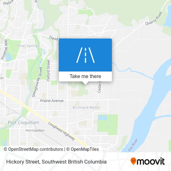 Hickory Street map