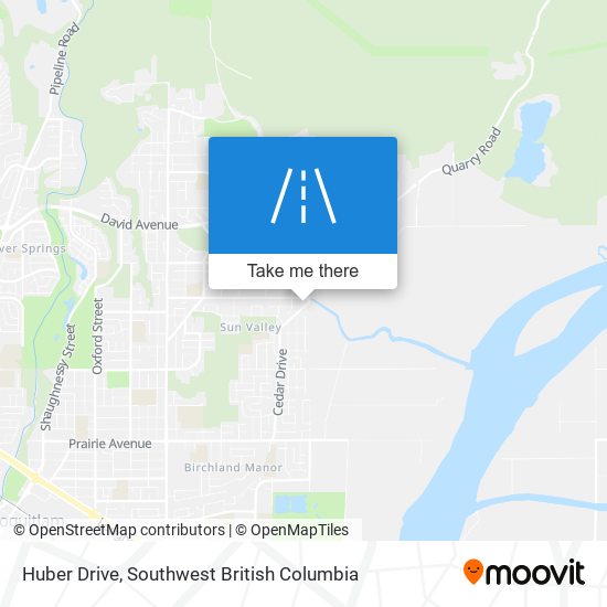 Huber Drive map