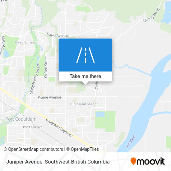 Juniper Avenue map